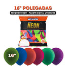 Art Latex Balão Neon 16" Sortido com 12 Unidades