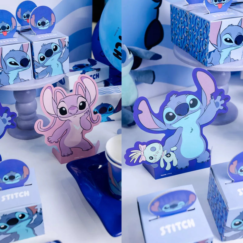 Festcolor Decoração de Mesa Stitch com 8 Unidades