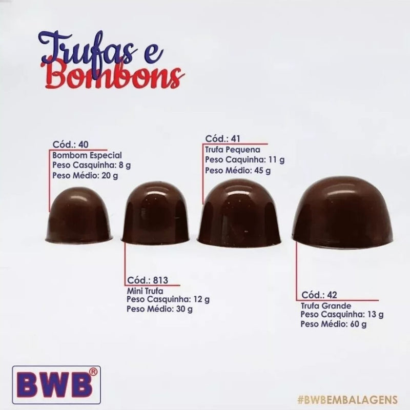 BWB Forma com Silicone para Trufa e Bombom