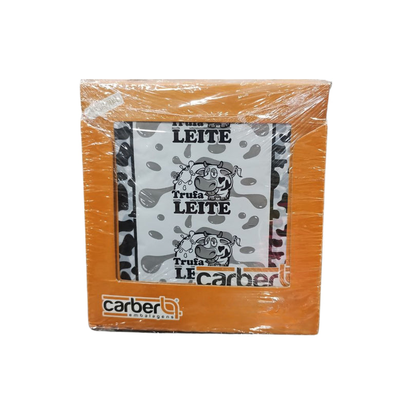 Carber Embalagem Para Trufa 14,5cm x 15,5cm Contém 100 Folhas