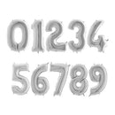 Eixo Firme Balão Metalizado Pequeno Tamanho 18" Número