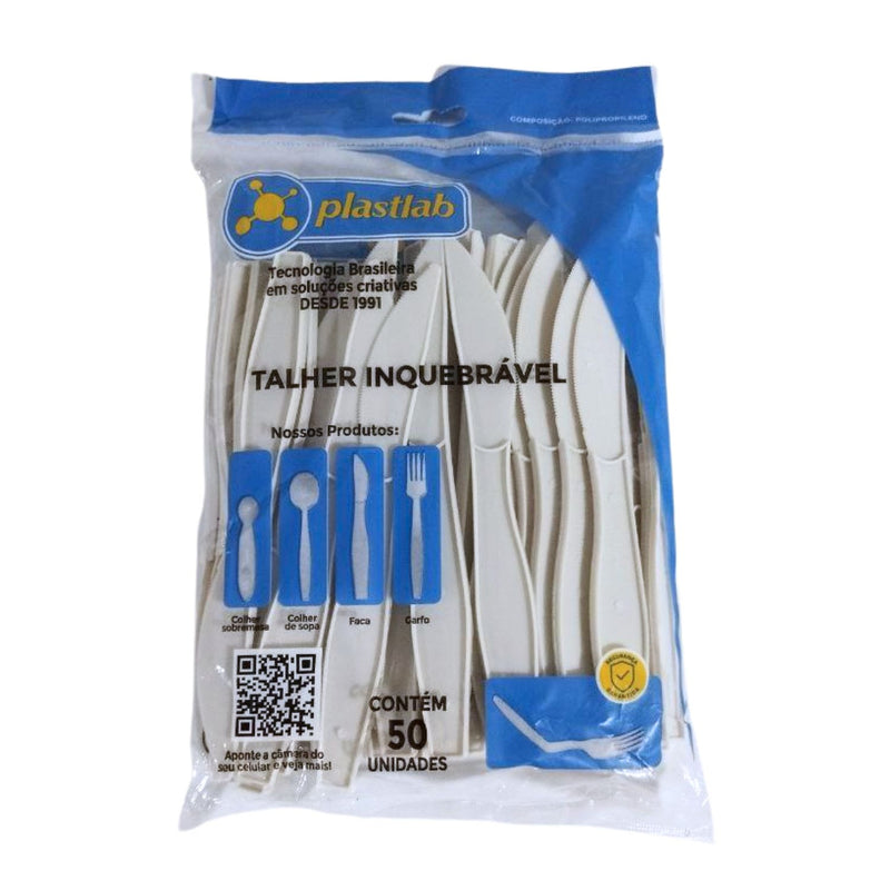 Plastlab Faca Inquebrável c/50 unidades