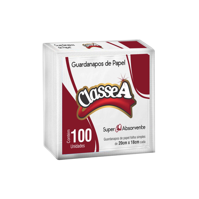 Classe A Guardanapo 20cm x 18cm Contém 100 Unidades