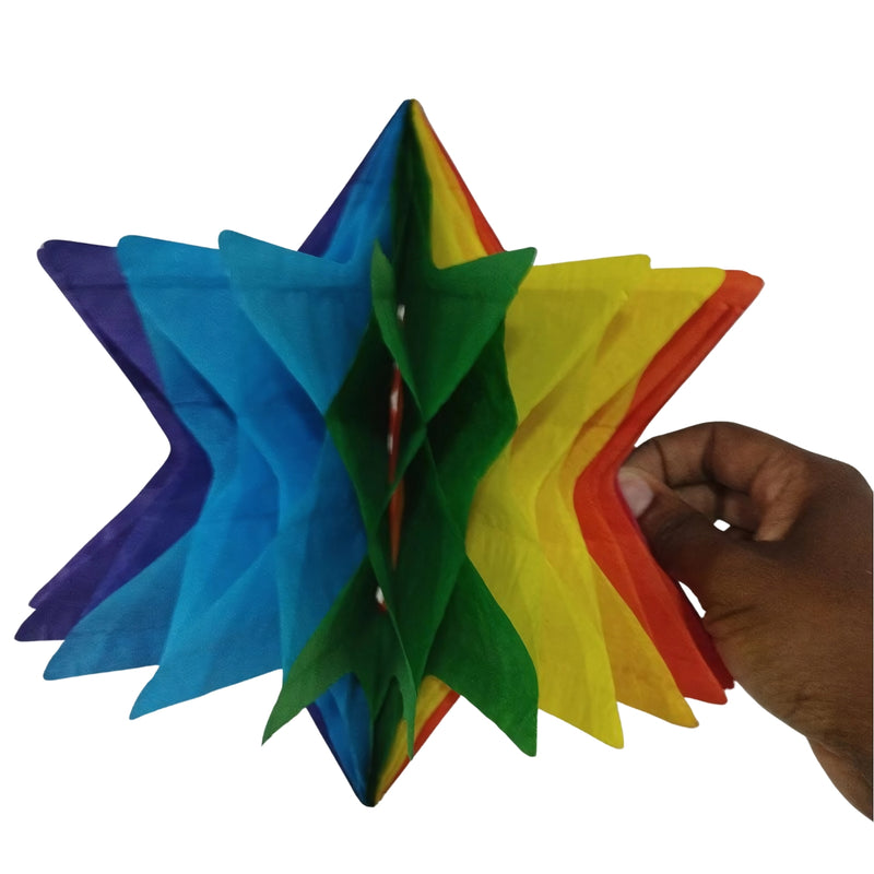 Enfeite Estrela Colorida Junino 25cm YDH 4657