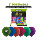 Art Latex Balão 5" Neon Sortido com 25 Unidades