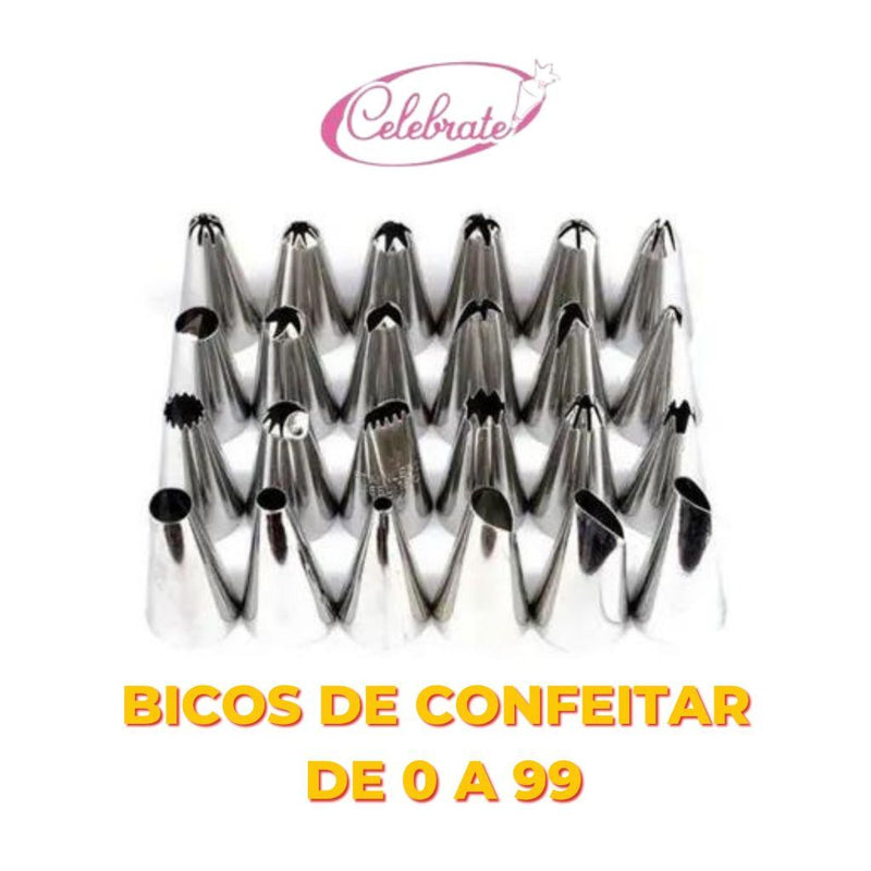 Celebrate Bicos De Confeitar 0 a 99 (Unidade)