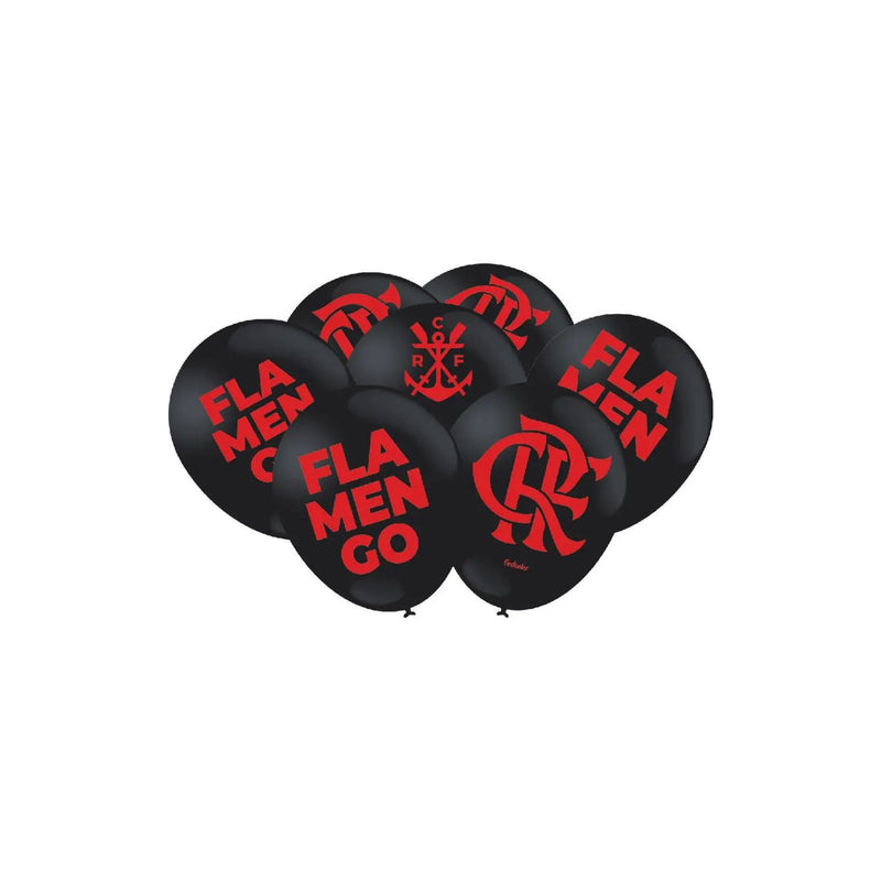 Festcolor Balão Impresso Especial Flamengo Preto 2023