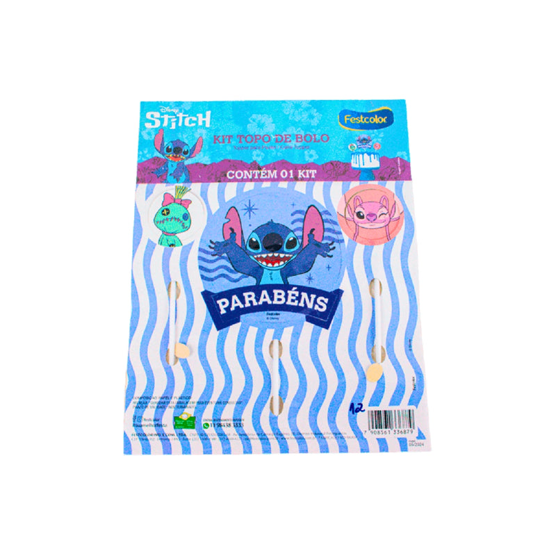 Festcolor Kit Topo de Bolo Stitch