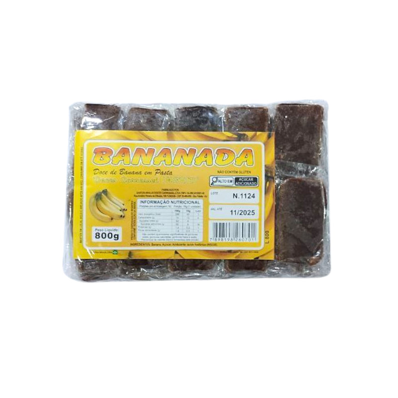 Doces Carrossel Bananada Lisa 800g