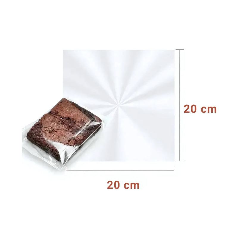 Cromus Folha Transparente para Brownie 20cm x 20cm Contém 100 Unidades