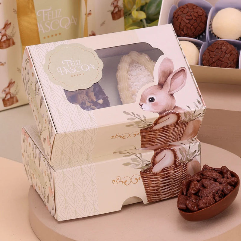 Jango Caixa para 2 mini Ovos 50g ou 6 Doces Levaza - 10 Unidades