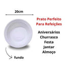 Prato Fundo Descartável Trik Trik com 10 Unidades