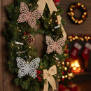 Bela Flor Kit Borboleta com Glitter 6cm C/6 un.