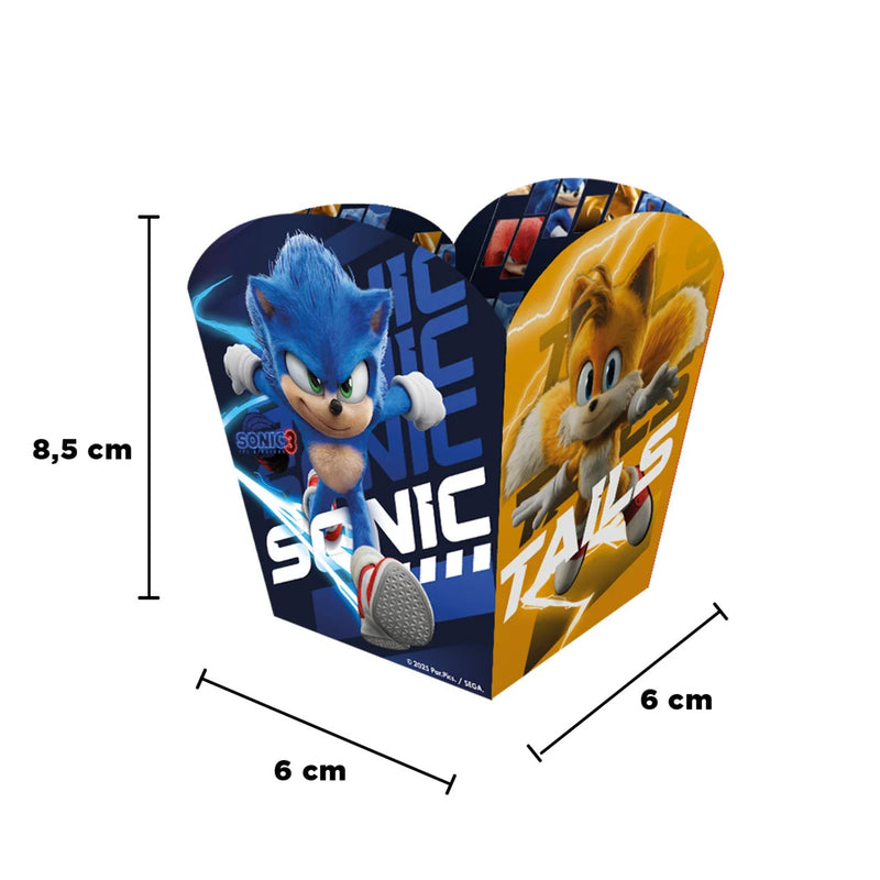 Regina Cachepot Papel Sonic 3 Contém 4 Unidades