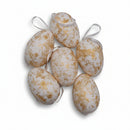 QFesta Ovos de Isopor Páscoa 4cm x 6cm Contém 6 Unidades