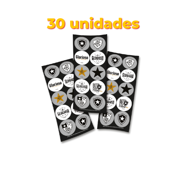 Festcolor Adesivo Botafogo Oficial Lic. 30 Und.