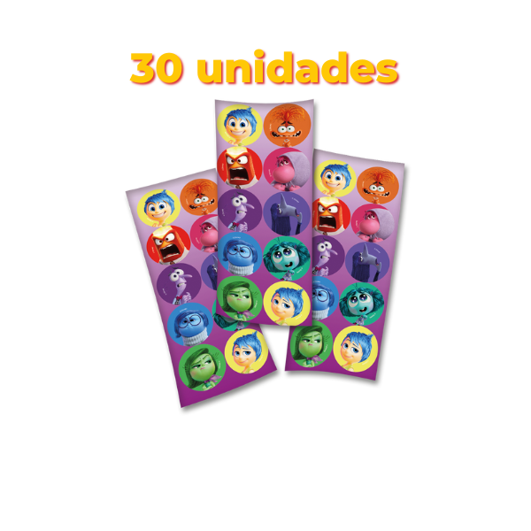 Festcolor Adesivo Divertidamente 2023 com 30 Unidades