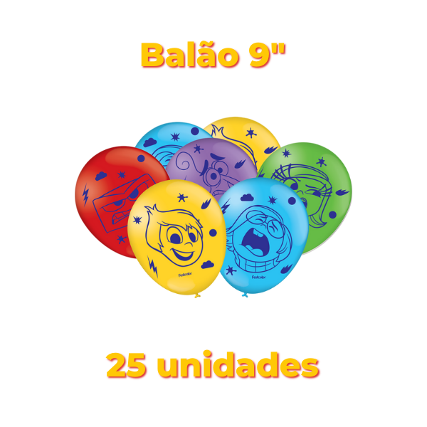 Festcolor Balão Impresso Divertidamente 2023 com 25 Unidades