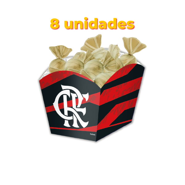 Festcolor Cachepot Médio Flamengo 2023 Licenciado – Pacote com 8 Unidades