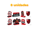 Festcolor Decoração de Mesa Flamengo Oficial Pacote com 8 Unidades