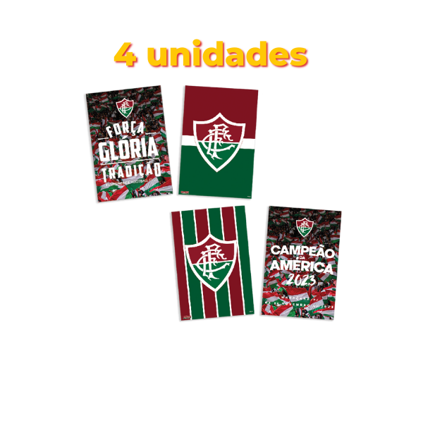 Festcolor Quadros Decorativos Fluminense Oficial Lic. 4 Und.